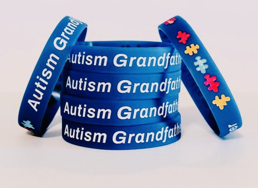 Blue Autism Grandfather Bracelets